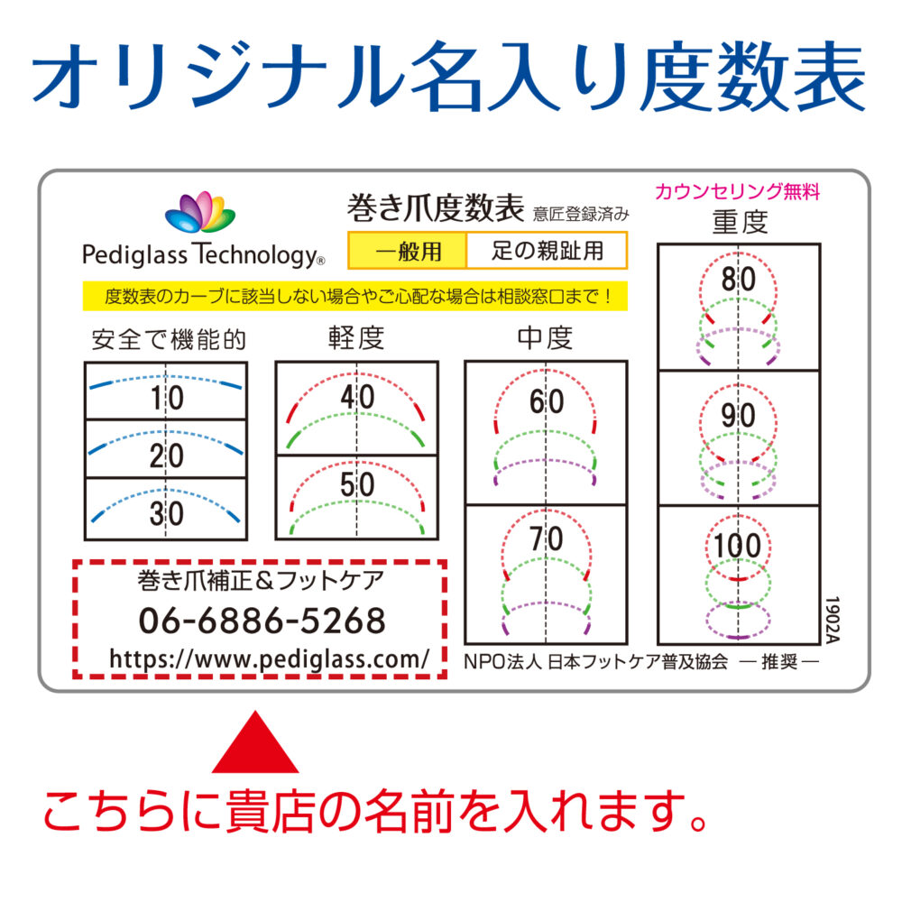 カタログ紹介｜痛くない巻き爪補正の技術セミナーなら【ペディグラス】